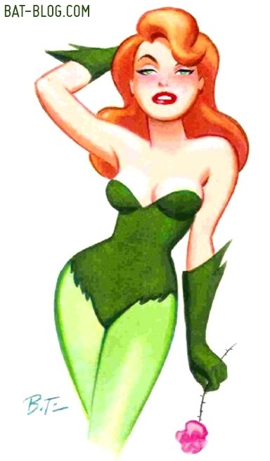 384x656 Poison Ivy Cartoon Bruce Timm Batman Art Villains And Animated
