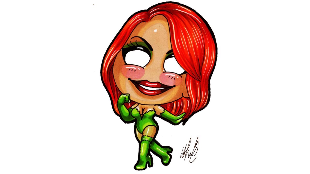 1280x720 poison ivy drawing time lapse