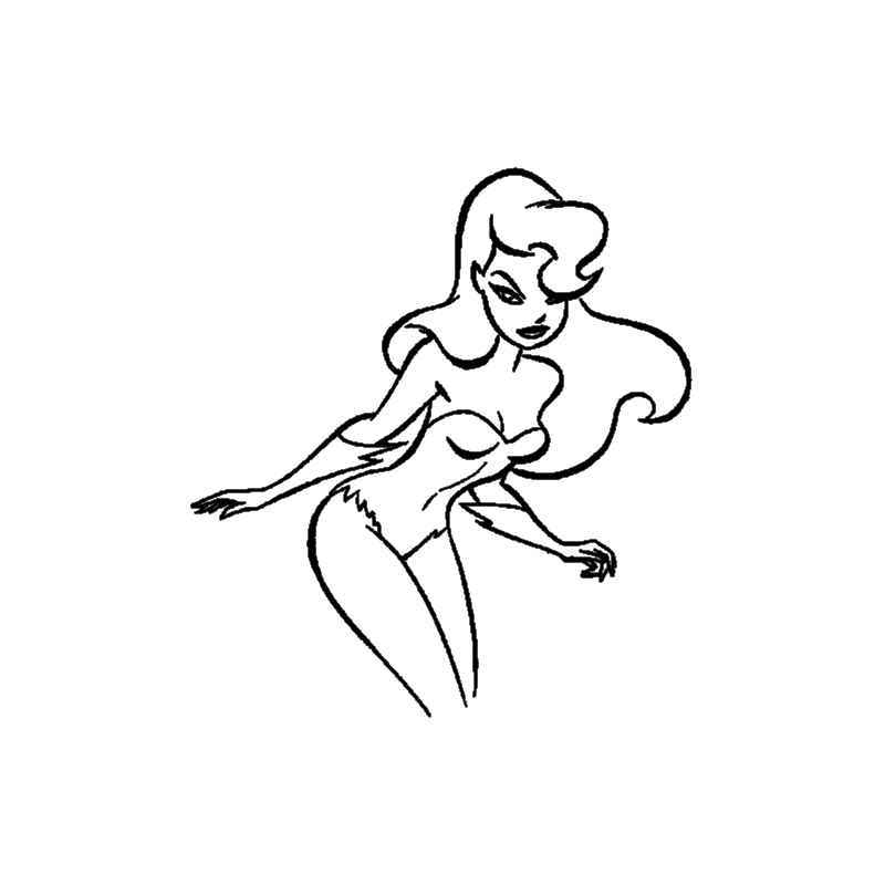 800x800 dc batman animated series poison ivy decal