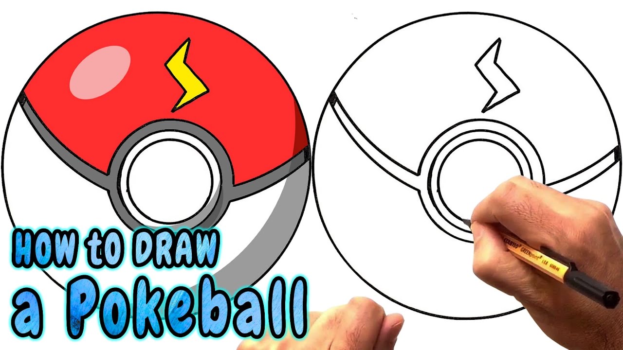 1280x720 How To Draw A Pokeball From Pokemon Go