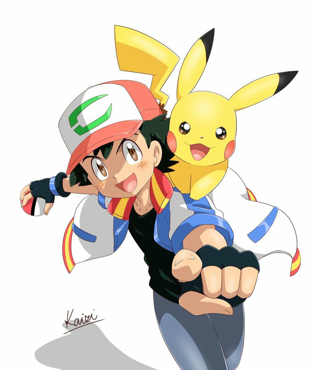 1011x1200 ash and pikachu, the movie never give up ash pokemon