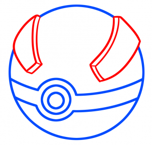 302x288 Drawing Printout How To Draw A Great Ball From Pokemon