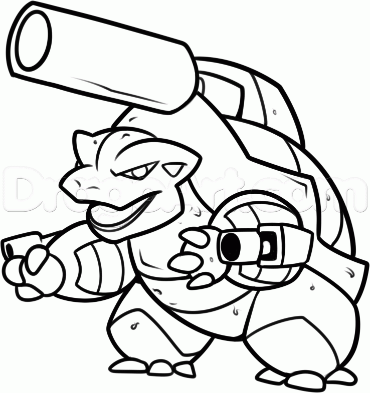 738x785 Step How To Draw Mega Blastoise
