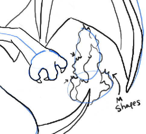 484x444 How To Draw Charizard From Pokemon With Easy Steps