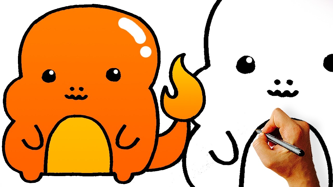 1280x720 Very Easy! How To Draw Cute Chibi Charmander