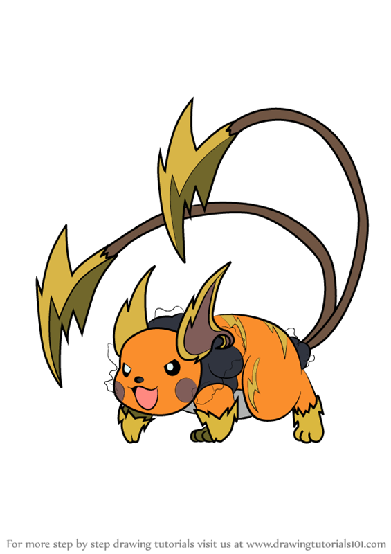 565x800 Learn How To Draw Mega Raichu From Pokemon