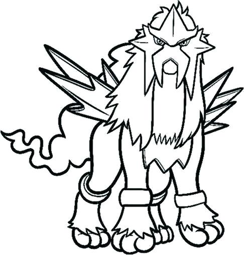 486x508 Legendary Coloring Pages Free Printable Online Pokemon Color