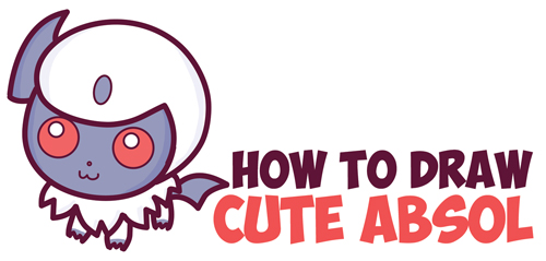 500x239 How To Draw Cute Absol From Pokemon