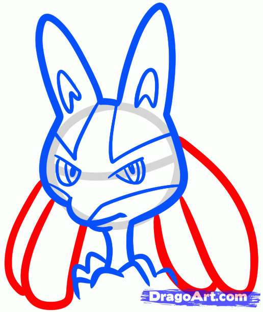 516x612 How To Draw Lucario Easy, Pokemon, Step