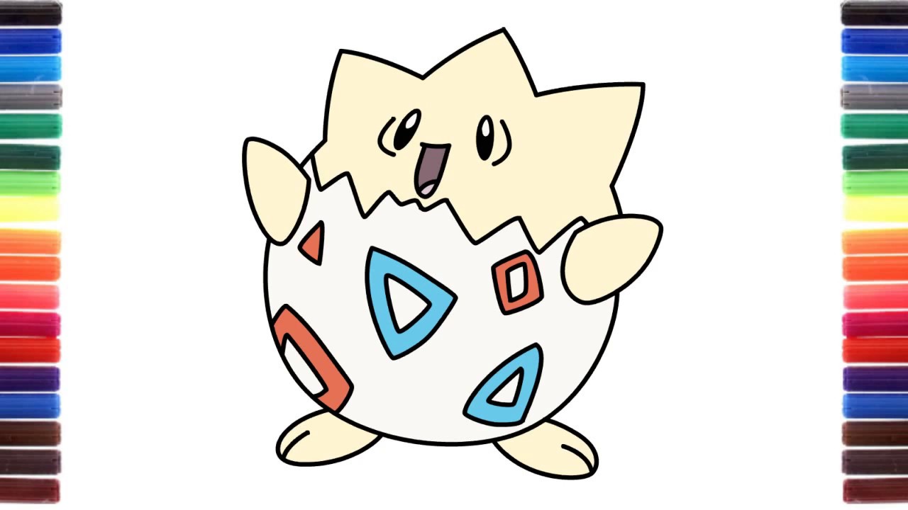 1280x720 How To Draw Togepi From Pokemon Step
