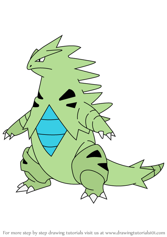 565x800 Learn How To Draw Tyranitar From Pokemon