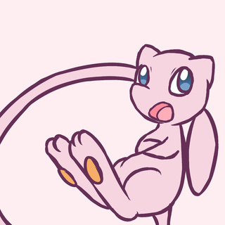 320x320 mew doodle ! mew was my favorite pokemon when i was younger w i