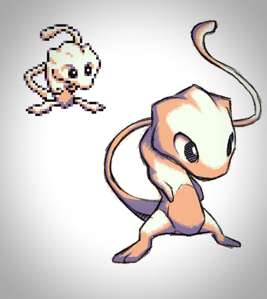 904x1014 Pauldrawsart On Twitter Pokemon Green Mew Is What Nightmares