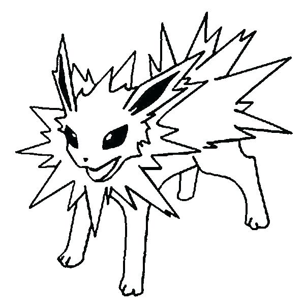 600x603 Pokemon Eevee Coloring Pages Coloring Pages Easy Line Drawing