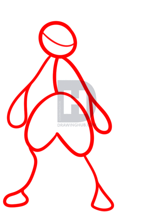 528x720 How To Draw Mega Lucario, Step