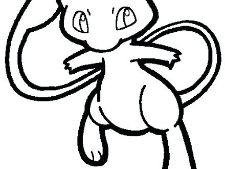 440x330 mew coloring pages mew