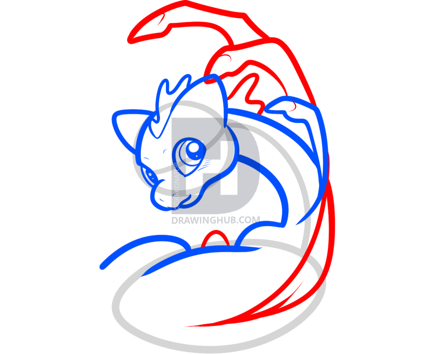 890x720 how to draw a mew dragon, mew from pokemon, step