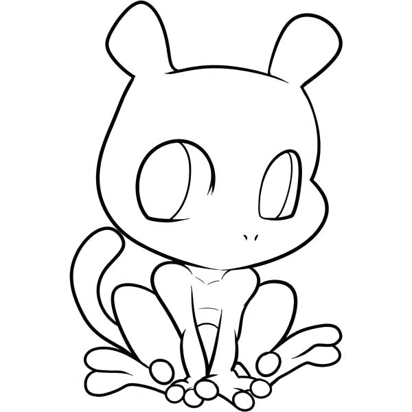 600x600 Mewtwo Coloring Pages
