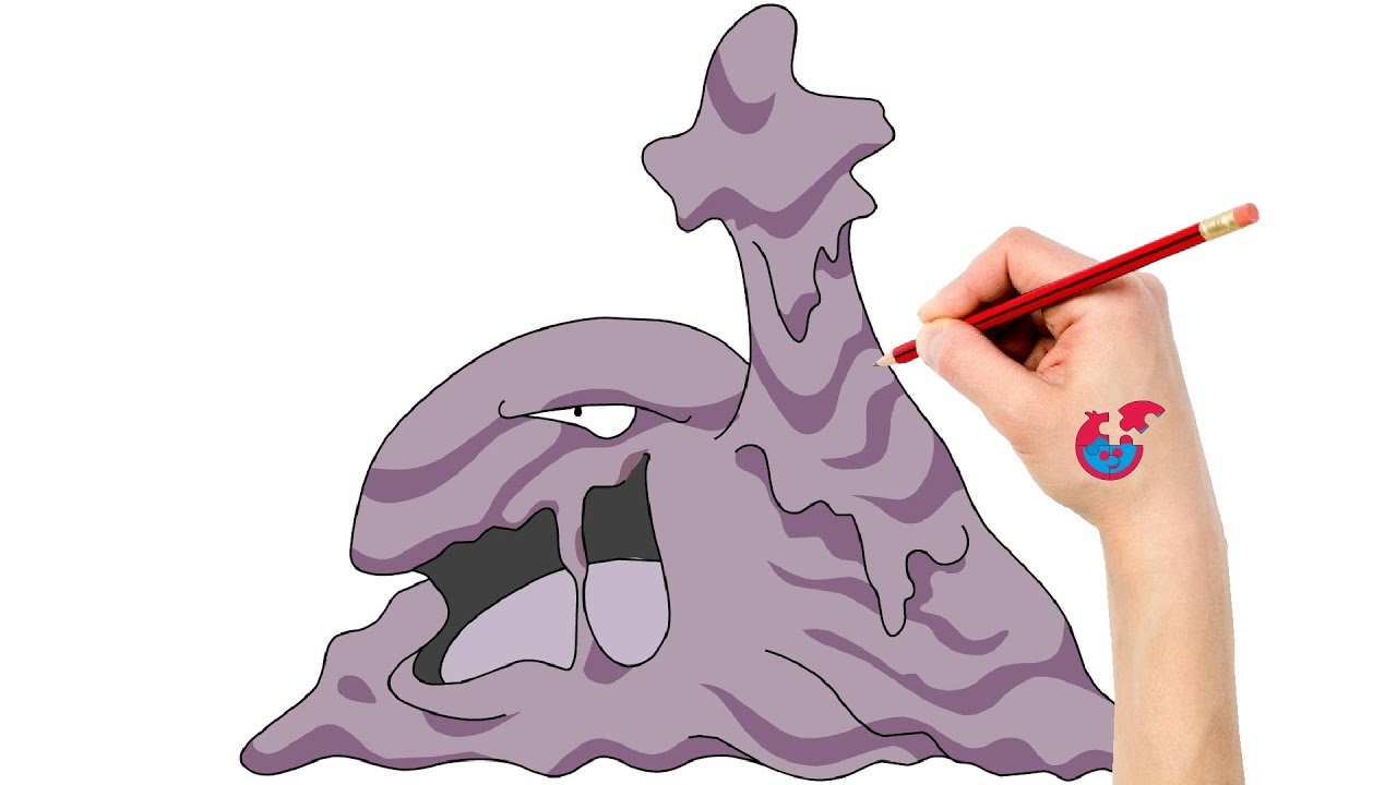 1280x720 How To Draw Pokemon Muk For Toddlers