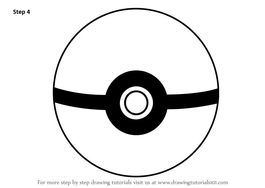 844x598 Learn How To Draw Pokeball From Pokemon