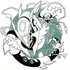 Pokemon Rayquaza Drawing