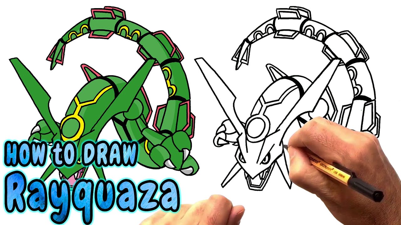 1280x720 How To Draw Rayquaza From Pokemon