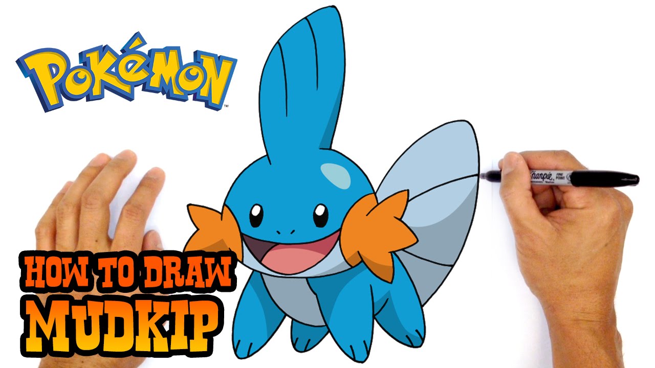 1280x720 How To Draw Mudkip Pokemon
