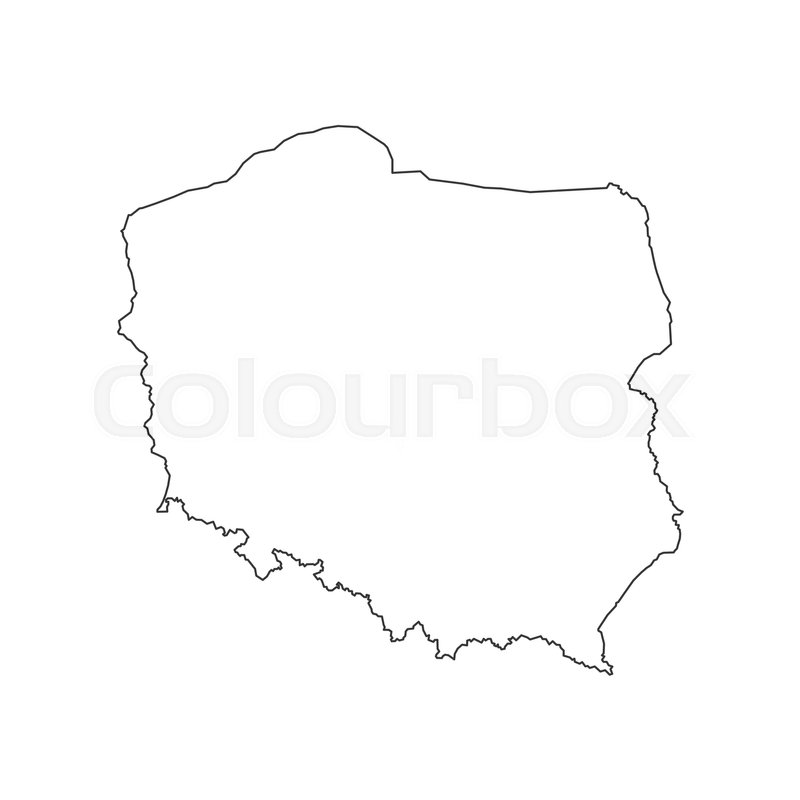 800x800 poland map on the white background stock vector colourbox