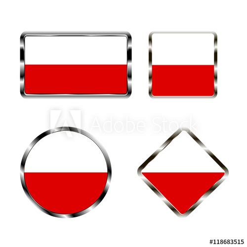 500x500 vector illustration of logo for the country of poland isolated