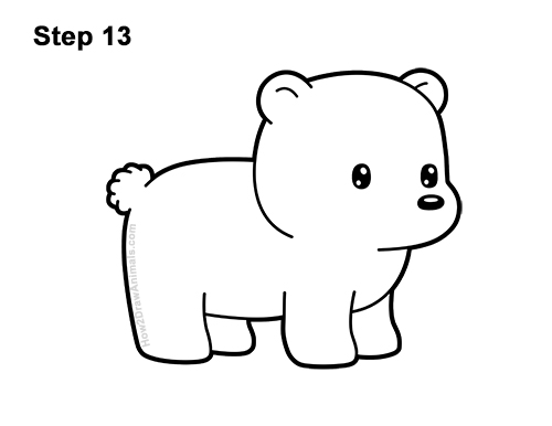 500x386 How To Draw A Polar Bear