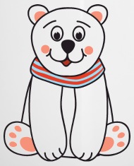 190x235 Funny Cool Cute Polar Bear Winter Enamel Mug Spreadshirt