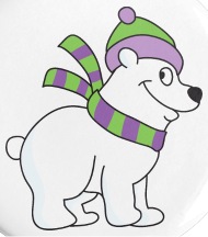 190x216 Funny Cool Cute Polar Bear Winter Small Buttons Spreadshirt