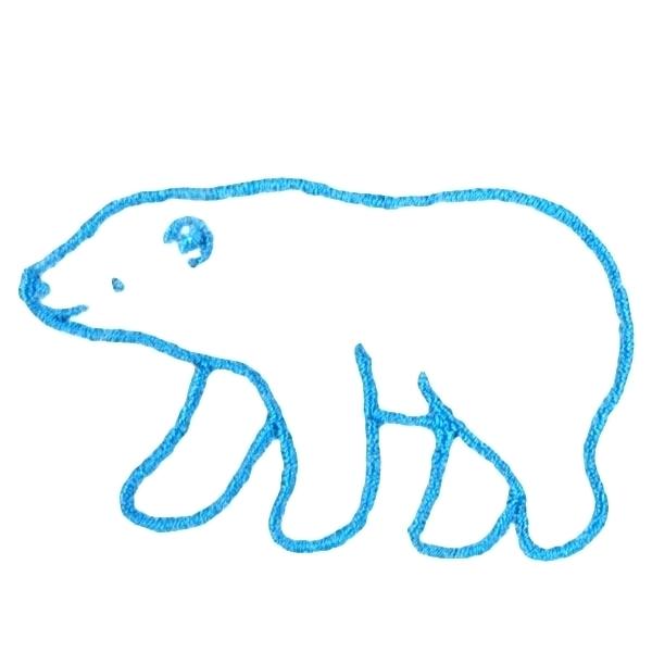 600x600 Polar Bear Outline Drawing Polar Bear Outline Drawing With Tagged