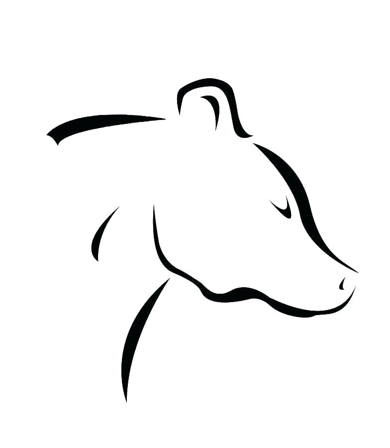 784x900 Black Bear Outline