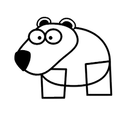 250x250 Drawing A Cartoon Polar Bear