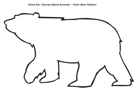 478x313 polar bear outline drawing bear template polar bear pattern one