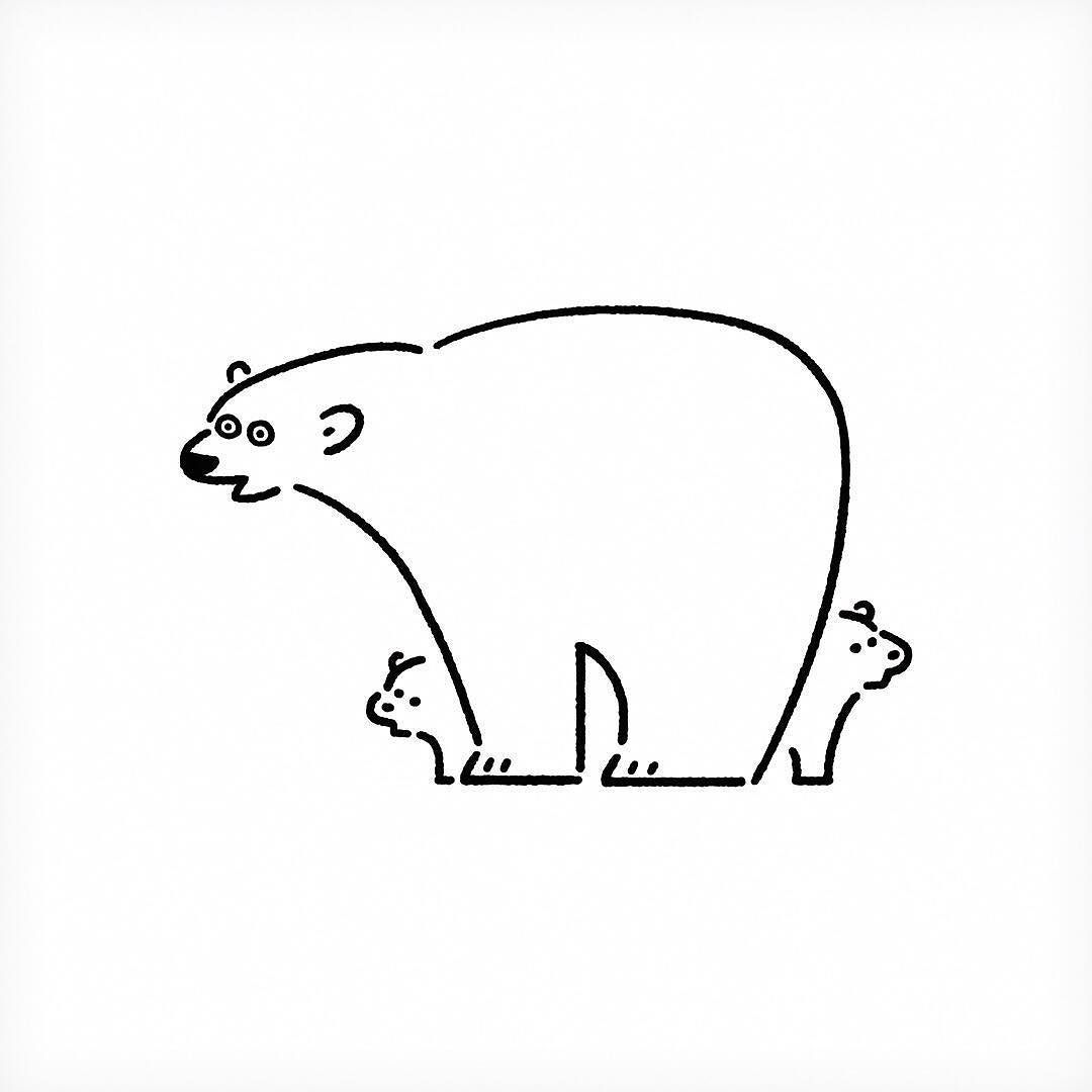 1080x1080 Illustration Polar Bear Illustration
