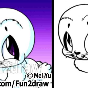 336x336 Polar Bear Drawing Tutorial Outline Awesome Arctic Easy Cute I