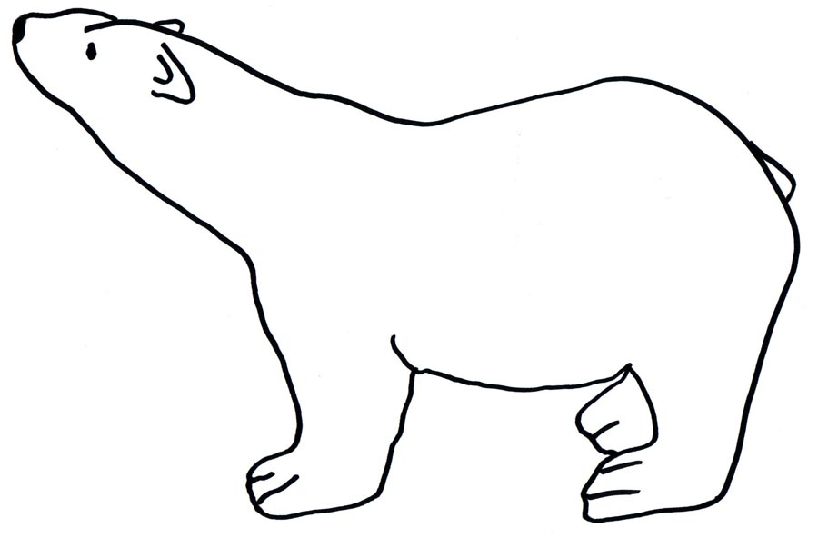 900x592 Polar Bear Clipart Easy