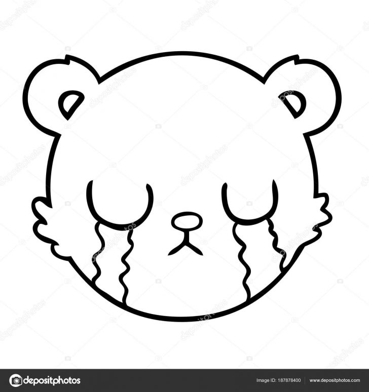 Polar Bear Face Drawing