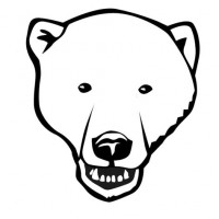 200x200 Polar Bear Face Coloring