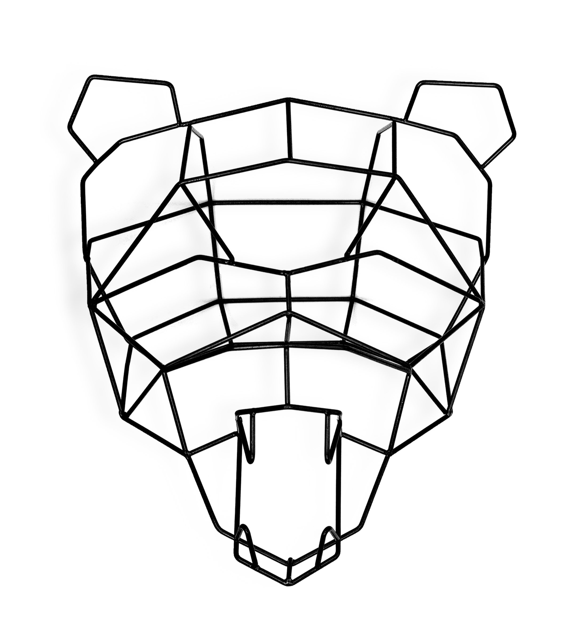 2470x2718 bend goods polar bear metal wall art animal head