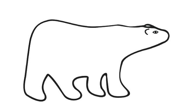 Polar Bear Outline Drawing | Free download on ClipArtMag