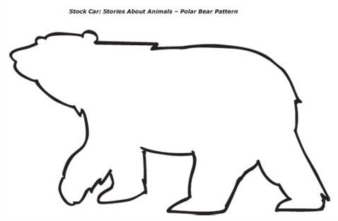 478x313 Bear Template Polar Bear Pattern