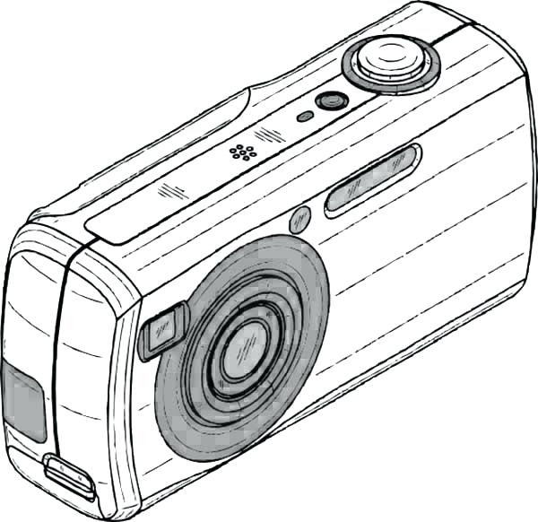 600x582 Camera Coloring