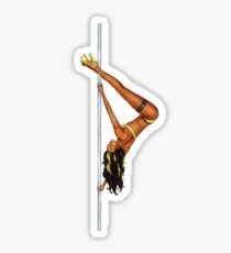 210x230 Pole Dancer Drawing Stickers Redbubble