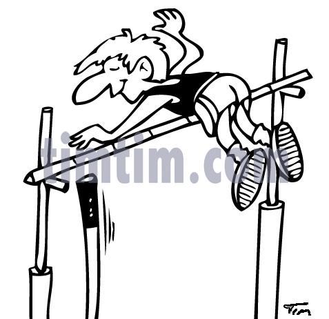 477x462 Free Drawing Of Polevault Bw From The Category Sports
