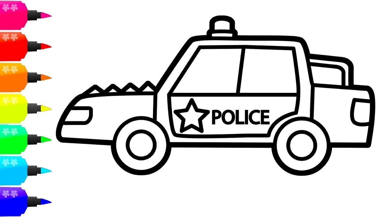 Police Car Line Drawing | Free download on ClipArtMag