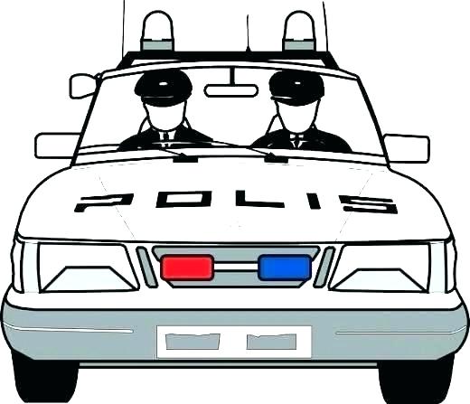 520x447 Police Car Coloring Pages Online Color