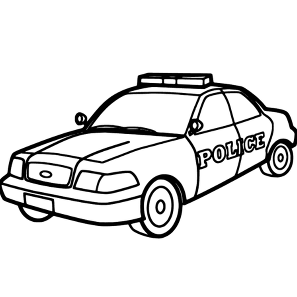 Police Car Line Drawing | Free download on ClipArtMag